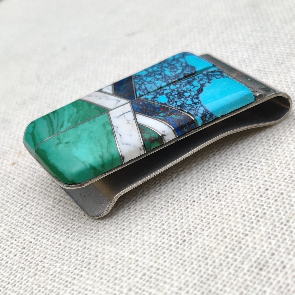 💵 Vintage stone money clip - Picture 2 of 7